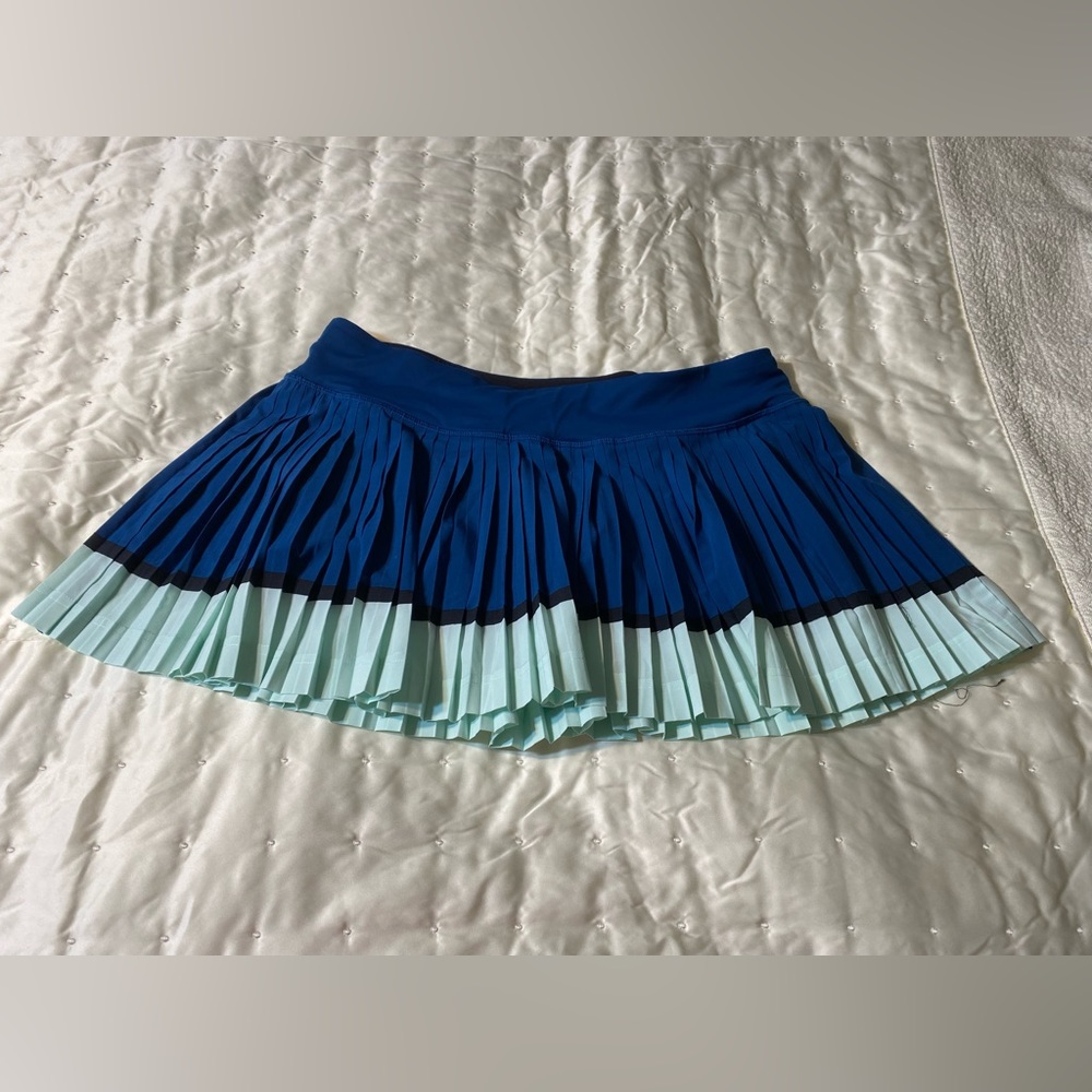 Lululemon Pleat to Street Skirt II Poseidon/sea Mist size 10